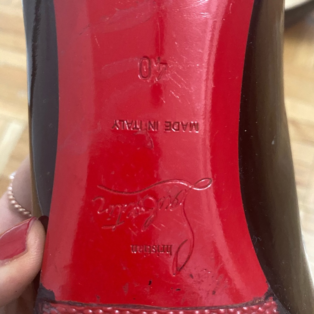Christian louboutin size 10 3 inch heels authentic - Picture 6 of 15